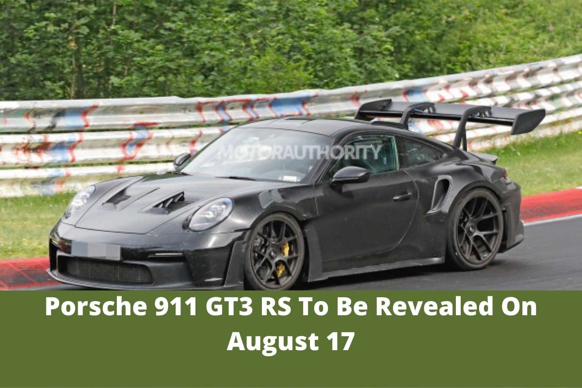 Porsche 911 GT3 RS To Be Revealed On August 17