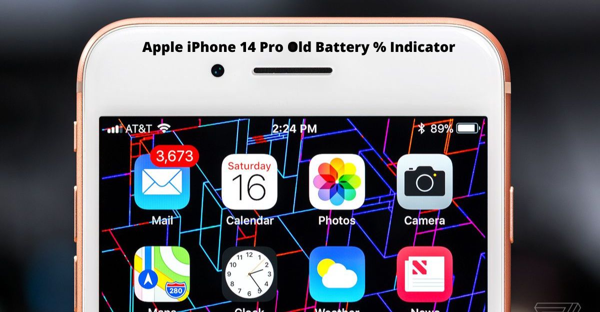 Apple iPhone 14 Pro Old Battery % Indicator