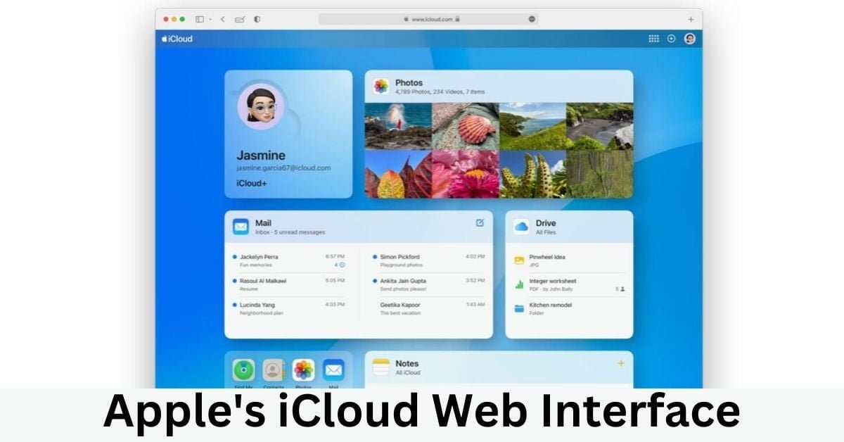 Apple's iCloud Web Interface