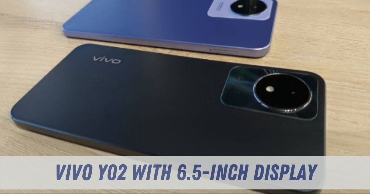 Vivo Y02 With 6.5-inch display