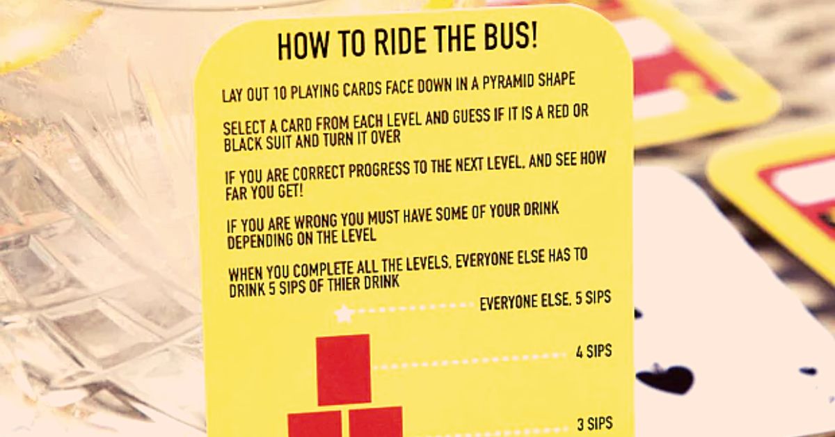 Ride the Bus Drinking Game