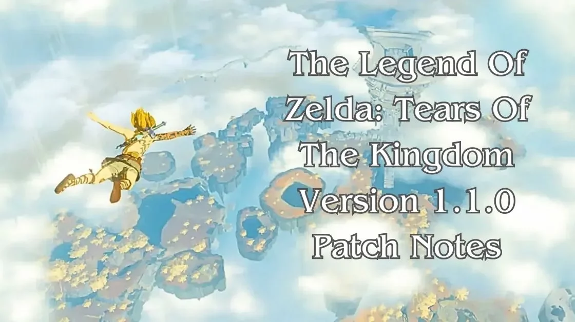 The Legend Of Zelda Tears Of The Kingdom Version 1.1.0 Patch Notes